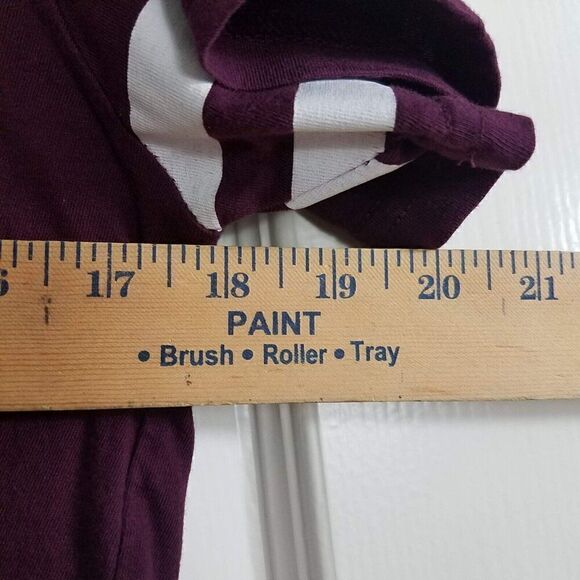 On Fire XL Tee Shirt Making Money Moves Maroon Knot Tie Front Hem Cotton Casual - Picture 10 of 11